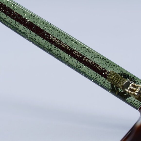 Final Price! Gucci GG0038ON 002 Havana/Green Eyeglasses 54mm - Picture 7 of 12